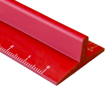 Artist Ruler and Paperweight in Red - 12" and 6"