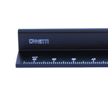 Artist Ruler and Paperweight in Black - 12" and 6"