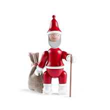 Kay Bojesen Santa Claus, Red/White, H: 7.7"