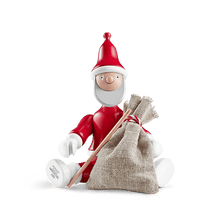 Kay Bojesen Santa Claus, Red/White, H: 7.7"