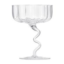 Asteria Champagne Coupe Cocktail Glassware, Clear, Set of 2