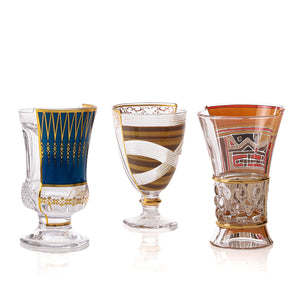 Seletti Glass Hybrid Pannotia Set of 3 Glasses