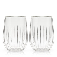 Double-Walled Stemless Wine Glasses Set of 2