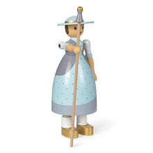 Kay Bojesen Shepherdess, Light Blue, H: 7.9"