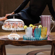 Guzzini Dolcevita Footed Cake Stand with Dome Mother of Pearl