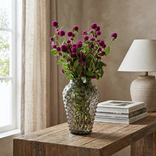 Hobnail Vase - Barrel - Smokey Amaro