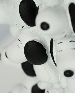 Leblon Delienne Snoopy King with Mini Snoopies on Cape & Woodstock as Crown 17"