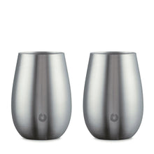 Stainless Steel Sauvignon Blanc Wine Glass, Set of 2 - Steel