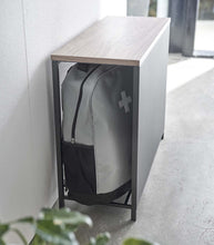 Entryway Storage Organizer & Bench (18" H)  - Steel + Wood