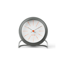 Arne Jacobsen Bankers Table Alarm Clock, Ø: 4.3"