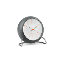 Arne Jacobsen Bankers Table Alarm Clock, Ø: 4.3"