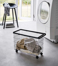 Rolling Wire Basket (14.8" H)  - Steel