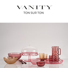 Guzzini Vanity pink tone-on-tone entertaining table with cake serving set