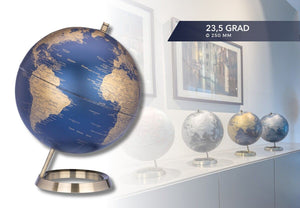 Troika 23.5 Grad 10 Inch Globe on Machined Metal Stand