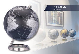 Troika 23.5 Grad 10 Inch Globe on Machined Metal Stand