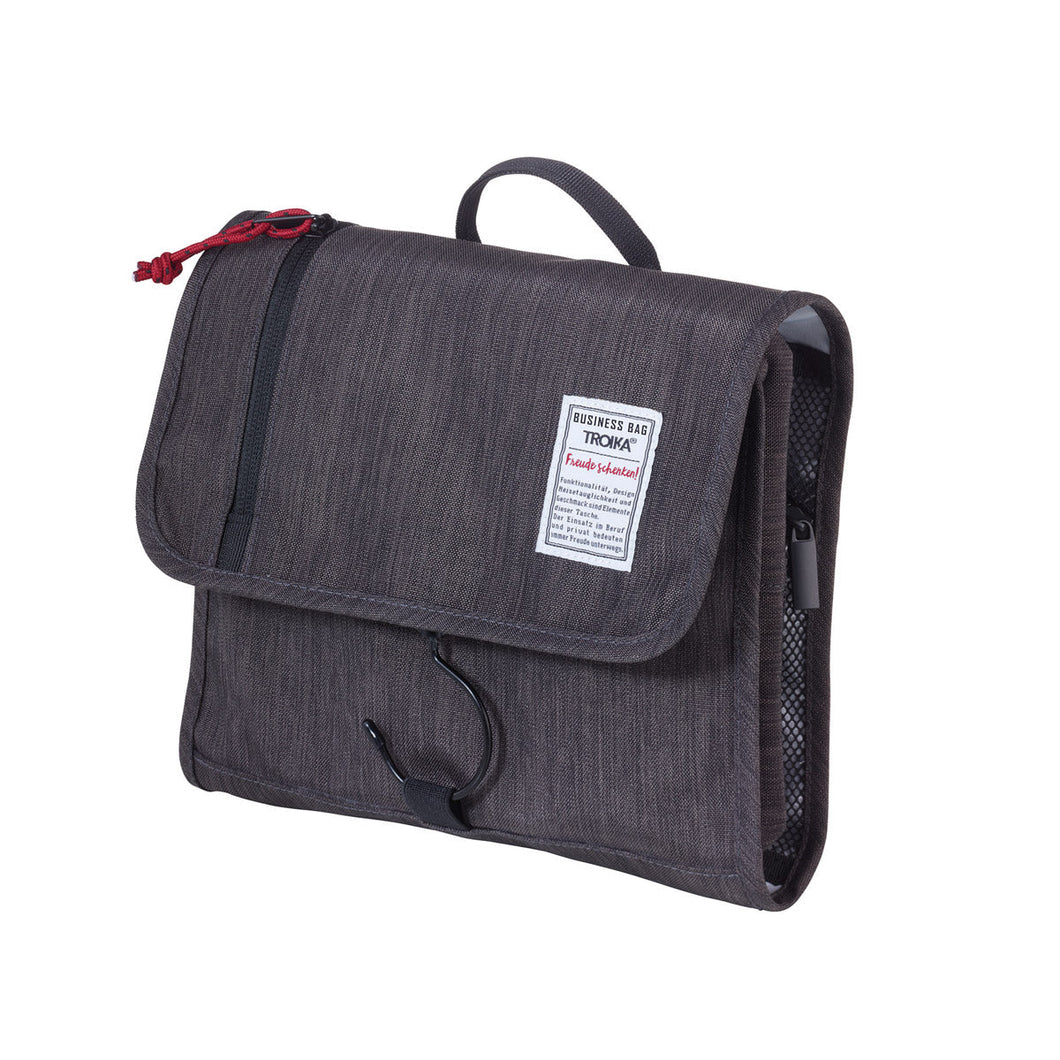 Troika Business Roll up Dopp Kit Toiletries Organizer with Hook