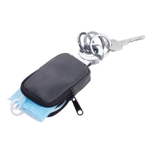 Troika Clean Click Valet Keychain with Coin Pouch and Anti-Bacterial Coating Dark Grey