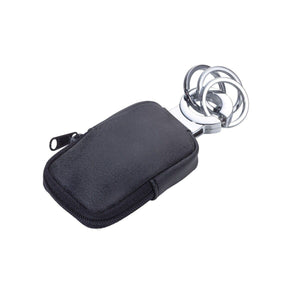 Troika Clean Click Valet Keychain with Coin Pouch and Anti-Bacterial Coating Dark Grey