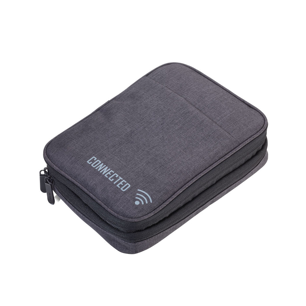 Troika Connected Soft Shell Tech Accessory Organizer Black