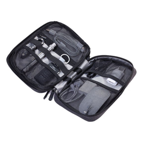 Troika Connected Soft Shell Tech Accessory Organizer Black