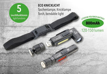 Troika ECO KNICKLICHT, Rechargeable Splash proof LED Light with COB LED Side Light