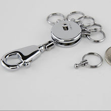 Troika Patent Exchangeable Rings Quick Release Keyring in Shiny Chrome
