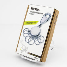 Troika Patent Quick Release Keychain with 6 Exchangeable Rings Mat Chrome