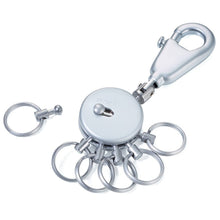 Troika Patent Quick Release Keychain with 6 Exchangeable Rings Mat Chrome