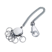 Troika Patent Quick Release Keychain with Security Belt Chain Mat Chrome Finish