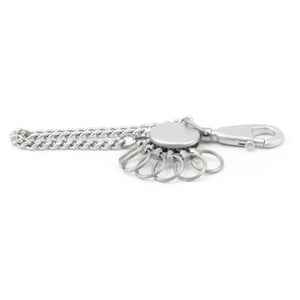 Troika Patent Quick Release Keychain with Security Belt Chain Mat Chrome Finish