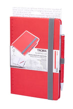 Troika Slimpad A5 Dot Grid Notebook with Construction Basic Pen Black