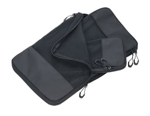 Troika Tarpaulin Compression Packing Cubes Set of 3 Black