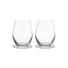 Holmegaard Cabernet Lines Tumbler, Clear, 8.5 Oz, 2 Pcs.