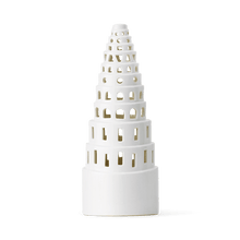 Kähler Urbania Candle Lighthouse High Tower, White, H: 8.9"