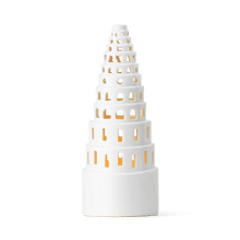 Kähler Urbania Candle Lighthouse High Tower, White, H: 8.9"
