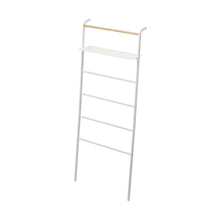 Leaning Storage Ladder With Shelf (63" H)  - Steel