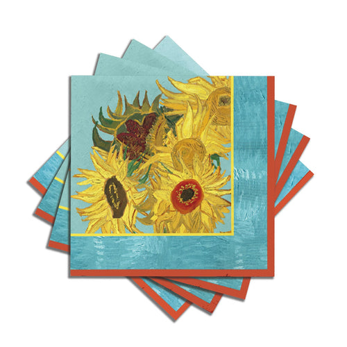 Beverage Napkins - van Gogh Sunflowers