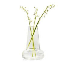Holmegaard Flora Vase, Clear, H: 9.4"
