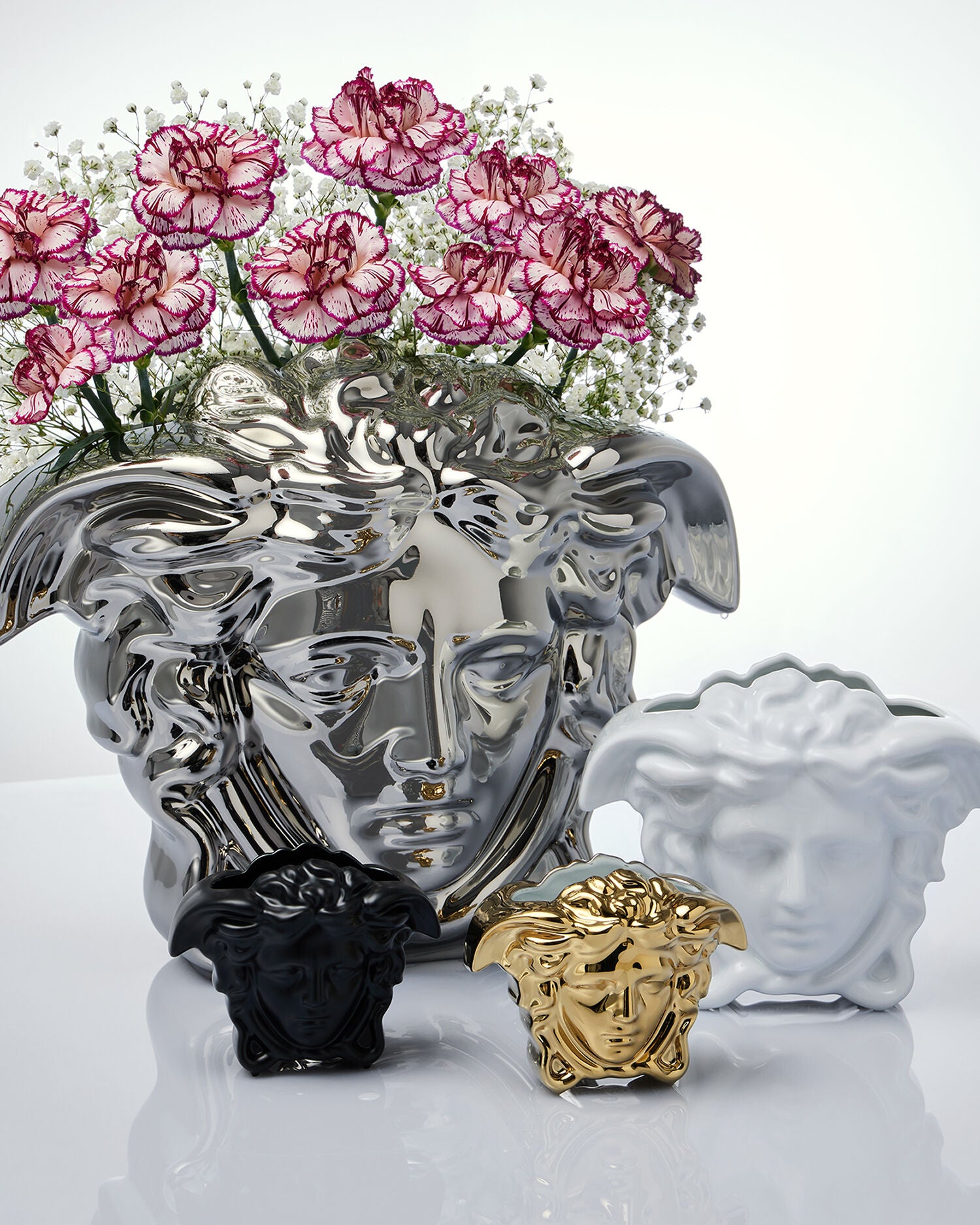 Rosenthal Versace Medusa Grande Vase Gold