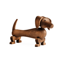 Kay Bojesen Dog, Walnut, H: 4.3"