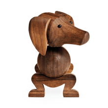 Kay Bojesen Dog, Walnut, H: 4.3"