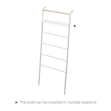 Leaning Storage Ladder With Shelf (63" H)  - Steel