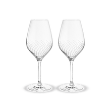 Holmegaard Cabernet Lines White Wine Glass, Clear, 12.2 Oz, 2 Pcs.