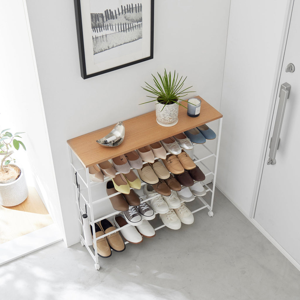 Rolling Five-Tier Shoe Rack (34.25