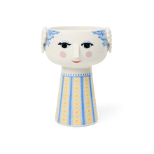 Bjørn Wiinblad Eva Vase, Light Blue, H: 7.3"