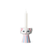 Bjørn Wiinblad Eva Candleholder, Pink, H: 3.7"