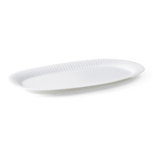 Kähler Hammershøi Oval Serving Dish, White, W: 15.7"