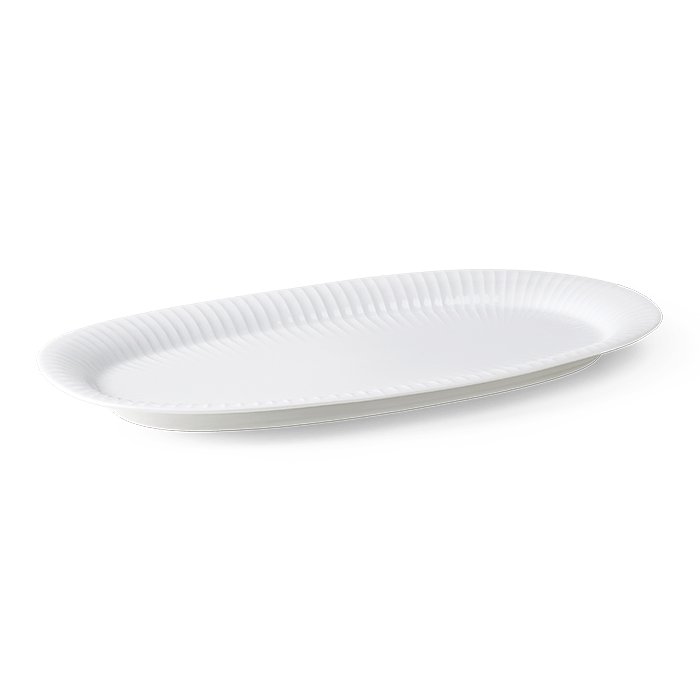 Kähler Hammershøi Oval Serving Dish, White, W: 15.7
