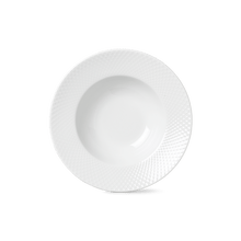 Lyngby Porcelæn Rhombe Soup Bowl, White, Ø: 9.6"