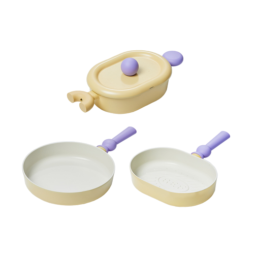 Better Finger Cookware Yellow 4pc set